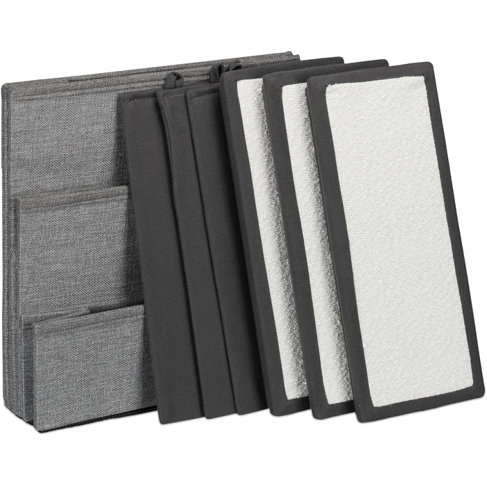 Сходинки для собак та котів Relaxdays, 3 сходинки, з місцем для зберігання, сірий/білий, 39 x 40 x 49 см