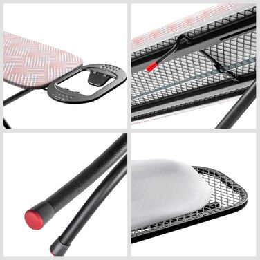 Прасувальна дошка KADAX 110x30 см, складна, з регульованою висотою, для дому, Made in EU (Лососевий)