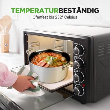 Набір каструль NutriChef з нержавіючої сталі, 6 предметів – антипригарні сковорідки 20см, 25см, 30см з кришками, підходить для індукційних плит, стійкий до подряпин та придатний для духовки, можна мити в посудомийній машині. Включає каструлю об'ємом 5 літ