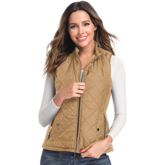 Жіноча куртка LONGKING: легка, тепла, з капюшоном, бежева (L)