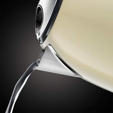Електричний чайник Russell Hobbs 1 л, Edelstahl Creme (2400W, швидке кип'ятіння, фільтр від накипу, індикатор рівня води, компактний) 24994-70