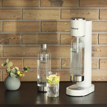 Водопровідна система Sodapop Cooper: стильна та компактна модель (44.9 см, білий, з PET-пляшкою)