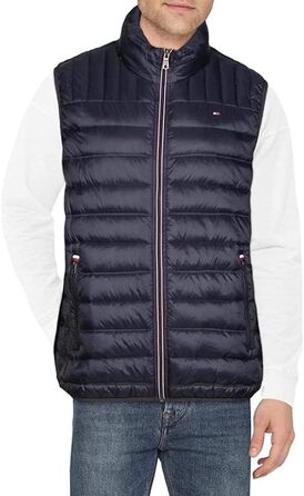 Жилет чоловічий Tommy Hilfiger Ultra Loft Quilted Puffer Vest з пухом, розмір M, колір Midnight/Getaway Solids