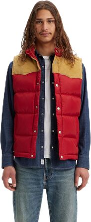 Жилет Levi's чоловічий Western Super Puffer Weste L Rhythmic Red
