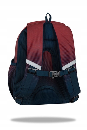 Багатовідсінковий шкільний рюкзак CoolPack, 21 л (червоний, синій)