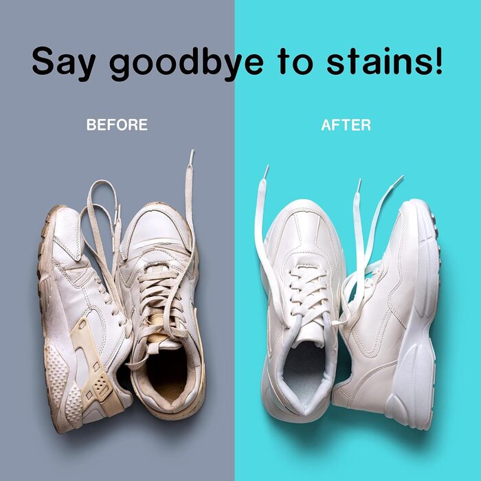 POYCHI Instant Shoe Cleaner, Sneaker Sole Cleaner, Stain Remover, Travel Shoe Cleaner for Tennis, Leather, Suede, and Canvas