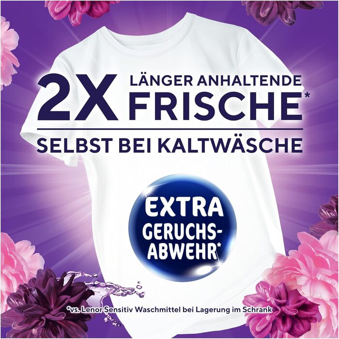 Пральний порошок Lenor Amethyst Blütentraum для прання білизни, 90 прань