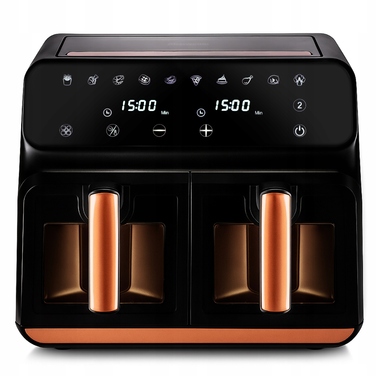 Аерофритюрниця AirDweller ADTJF3 2400 Вт, 9 л, чорно-золота