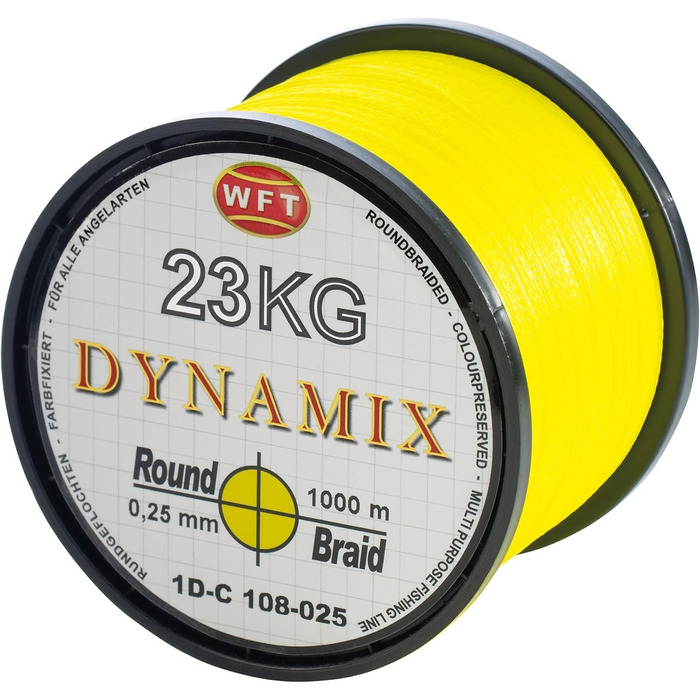 WFT Round Dynamix 1000m Braided Fishing Line