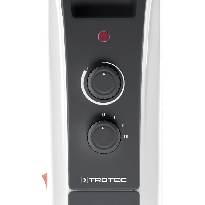 Електричний обігрівач Trotec TRH 20 E – 3 режими потужності (800/1200/2000 Вт), 9 ребер, для приміщень до 25 м²