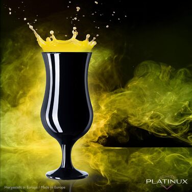 Набір келихів для шампанського PLATINUX, 6 шт, 210 мл, чорний