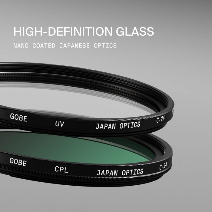 Фільтр UV 40.5 мм + Поляризаційний фільтр (CPL) Gobe - Комплект (1Peak)