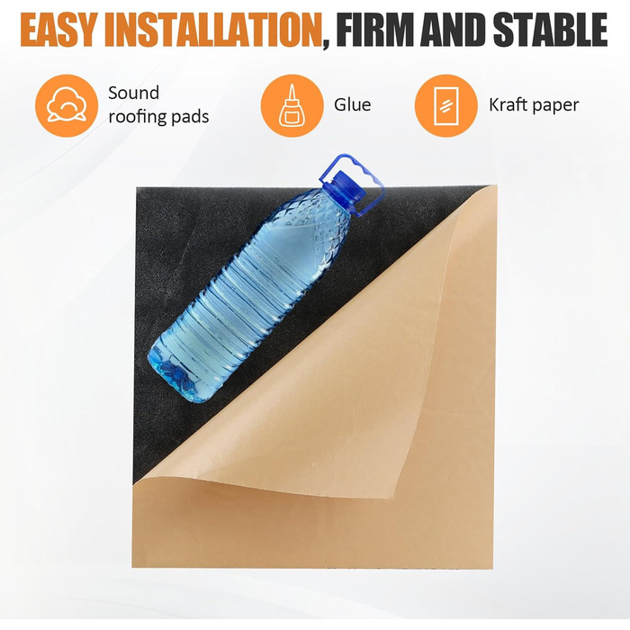 Акустичний поролон для звукоізоляції стін, панелі-поглиначі шуму 30x30x3 см, високощільний шумопоглинаючий матеріал для студії, офісу та кімнати запису, чорний (12 шт.)