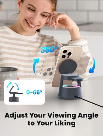 Bluetooth-динамик NEUTYPECHIC 5-в-1 зі зарядкою, лампою, тримачем та нічником