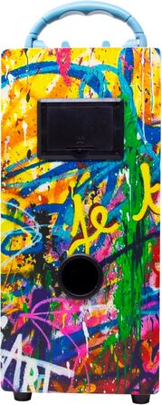 Караоке DYNASONIC з 2 мікрофонами, портативна караоке-машина, Bluetooth-колонки, USB та SD-картрідер, світлові ефекти, подарунок для дітей 5-13 років (Model 22 lights)