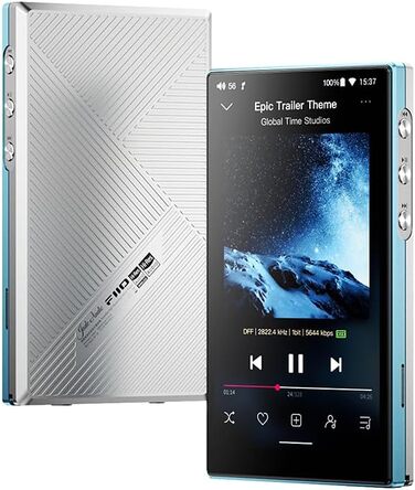 FiiO JM21 - Аудіопрогравач Android 13 Hi-Res з Snapdragon 680, Bluetooth, WiFi, USB DAC, 12.5 годин роботи (Himmelblau)