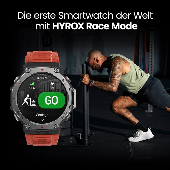 Amazfit T-Rex 3 - Розумний годинник для активного відпочинку, 48мм, AMOLED, GPS, NFC, 170+ режимів спорту, сірий