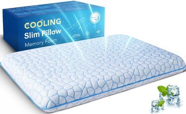 Подушка для сну SUPA MODERN Ultra Thin 40x60 см: ортопедична, з ефектом пам'яті, для сну на животі та спині, охолоджуюча, низька (2.25 см)