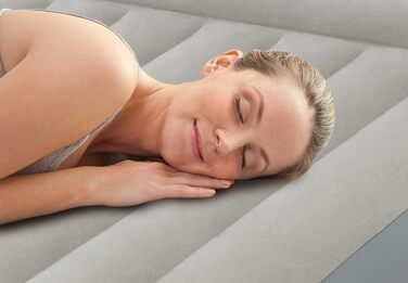 Надувний матрац Intex Queen Kissen Rest Fiber-Tech RP 152x203x30 см (64118ND) - комфортний матрац для сну