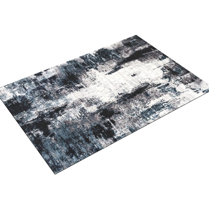 Surya Helsinki Living Room Rug – Abstract Design with Marble Look for Living Room, Dining Room, Bedroom – Large Marble Rug, Soft Short Pile Carpet 160x220cm in Blue, Charcoal, White, Navy Blue, Ice Blue, and Gray 160 x 220 cm (Rectangular)