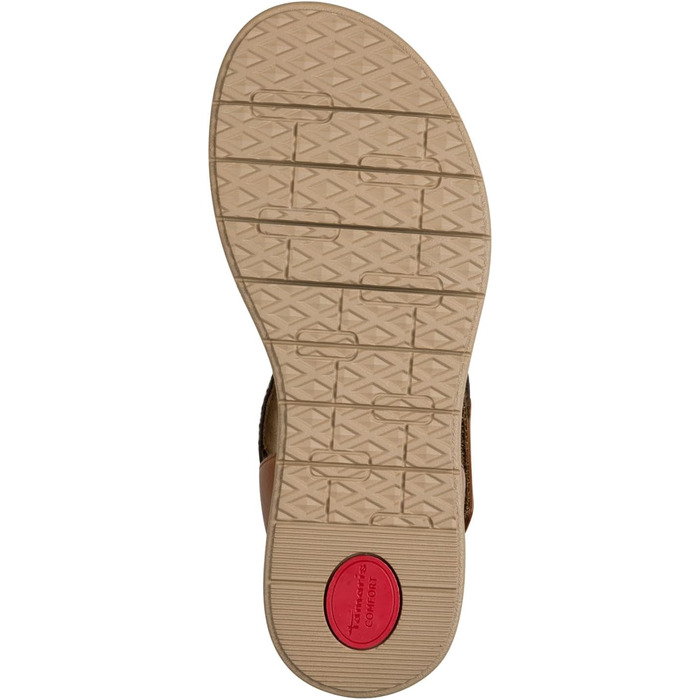 Босоніжки жіночі Tamaris Wide FIT 8-88600-44, 38 EU, колір Nut (бежевий), широка колодка