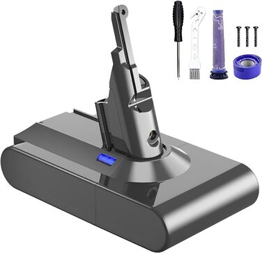 Акумулятор для пилососа Dyson V8 (6.0Ah) – замінник оригінального акумулятора Dyson V8, сумісний з моделями Absolute, Animal, Filter, Motorhead, Fluffy, V8-1