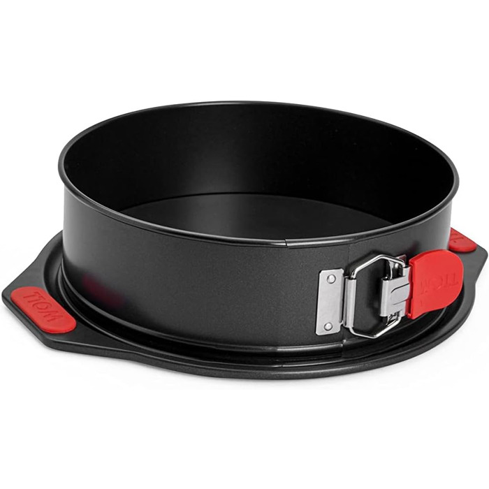 Woll Bakeware Springform, Ø 24 cm, with leak-proof base, quick-release latch, and heat-resistant silicone handles up to 230°C, PFAS-free, double-layer non-stick coating