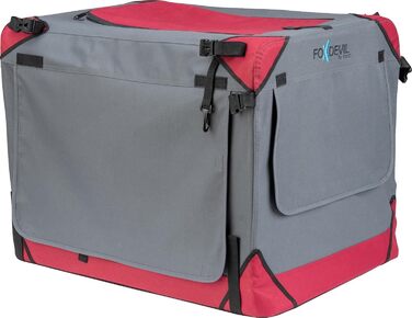 Складана переносна переносна коробка для собак/кішок Foxdevil xonic® (M, Червона) - для автомобіля та дому