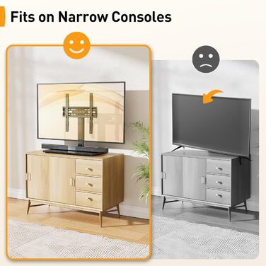 Підставка для телевізора Perlegear - універсальна, 32-60 дюймів, OLED, LCD, LED, VESA 400x400, до 40 кг, регульована висота