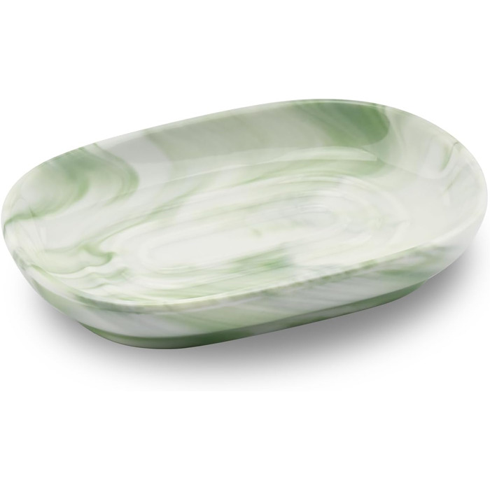 Керамічна мильниця з антиковзним покриттям, мильниця для мила, мильниця для ванної кімнати, душа та кухні (зелена)