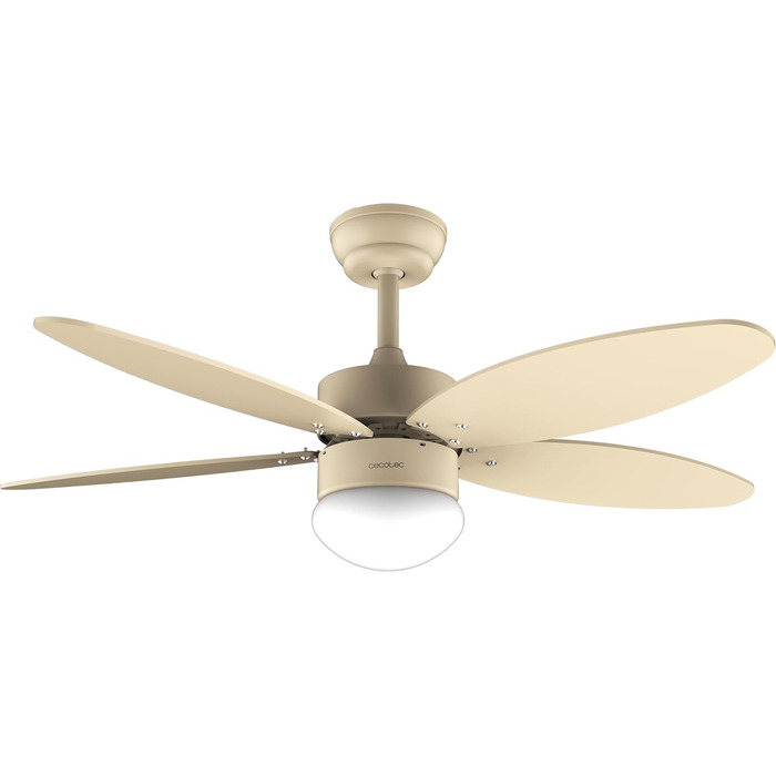 Стельовий вентилятор Cecotec EnergySilence Aero 4260 Full SunLight 40W з LED підсвіткою, пультом, таймером, 6 швидкостей, 5 лопатей