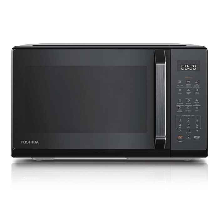 Мікрохвильова піч з грилем та конвекцією Toshiba MW3-AC26SFI(BK) 6-в-1, 26л, 1000Вт, інверторна, чорна