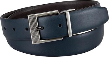 Ремінь Kenneth Cole REACTION чоловічий двосторонній, синій/чорний (34-36)