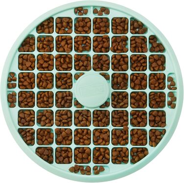 Миска для собак Outward Hound Fun Feeder Slo Tray L, зелена м'ятна - уповільнює годування, запобігає зригуванню, не ковзає