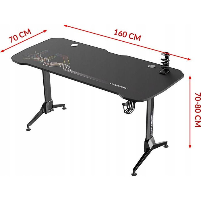 Ігровий стіл Ultradesk 160 x 70 x 70 см