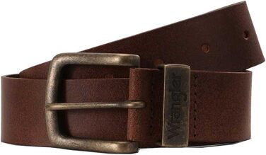 Чоловічий шкіряний ремінь Wrangler Metal Loop коричневого кольору (Cognac), розмір 95
