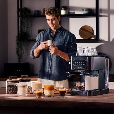 Кавомашина Cecotec Power Espresso 20 ColdBrew Latte Fresh: 1350W, 20 Бар, ColdBrew, Сенсорний екран, 1.5л резервуар, капучинатор, нержавіюча сталь
