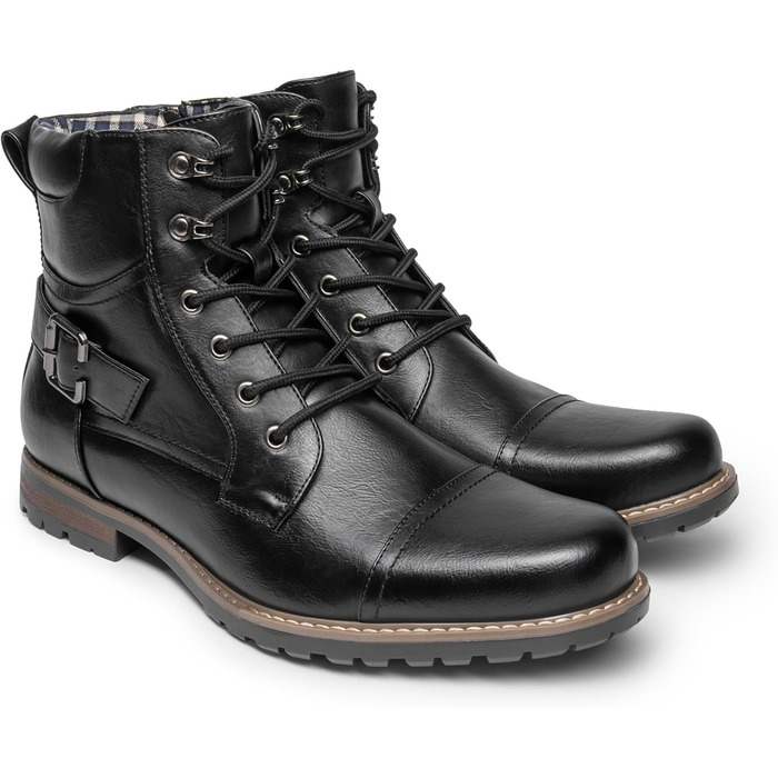 Чоловічі мотоциклетні черевики Bruno Marc - класичні челсі, чорні, 43 EU