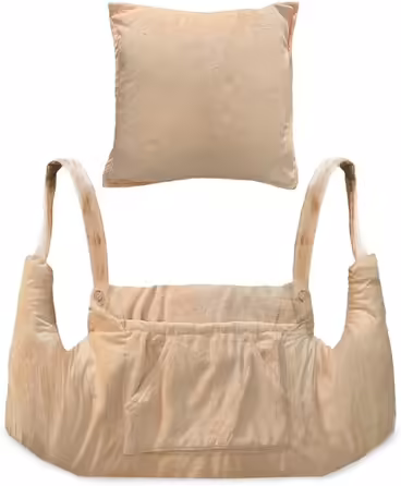 KOKOBAL Post-Mastectomy Pillow for Recovery After Breast Surgery, Choose Your Color, Convenient Ice Pack Pockets, Transforms into a Soft Cloud Pillow, Soothing Brown