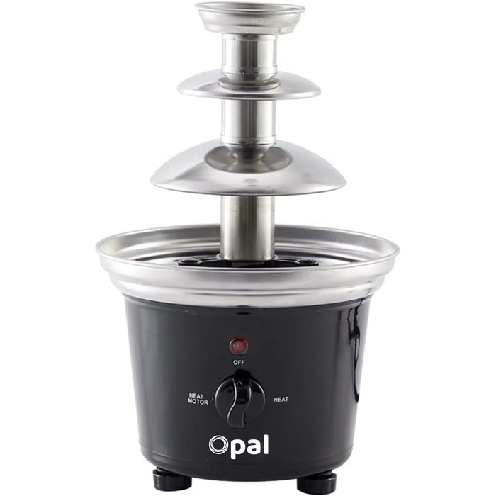 Шоколадний фонтан Opal з нержавіючої сталі, 3-ярусна електрична модель з підігрівом, 500 мл, для вечірок, свят та фестивалів