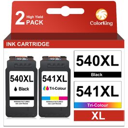 Комплект картриджів ColorKing 540XL та 541XL для принтерів Canon (замінник оригінальних 540/541 XL)