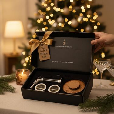 Набір для копчення Bourbon Smoker Set – Набір для приготування коктейлів з ароматом бурбону, 1 шт.