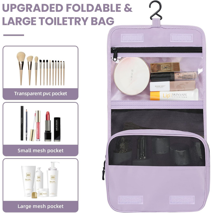 Органайзери для валізи Prezon, набір 10 шт, фіолетовий