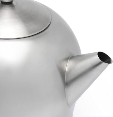 Bredemeijer small, round double-walled stainless steel teapot, 0.5 Liter