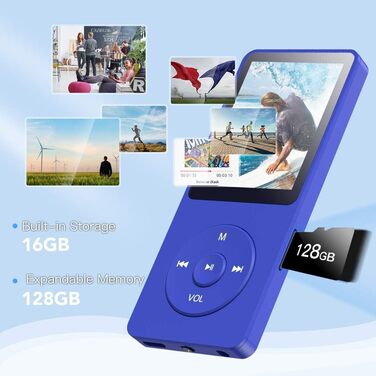 MP3-плеєр AGPTEK 16GB з екраном 1.8