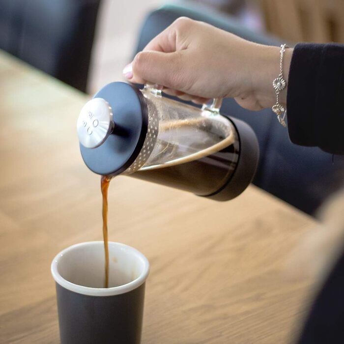 Френч-прес Barista & Co Core, 350 мл, скло та нержавіюча сталь, бірюзовий, для кави