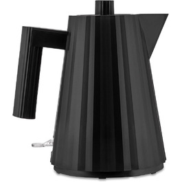 Електричний чайник Alessi Plissé MDL06/1 B - чорний, 1 л, 2400 Вт, з європейським штекером