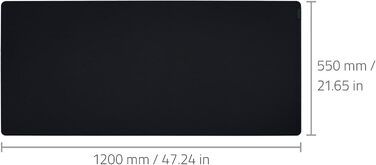 Ігровий килимок для миші Razer Gigantus V2 3XL (450 x 400 x 3 мм), текстурована мікротканина, протиковзке гумове покриття, чорний