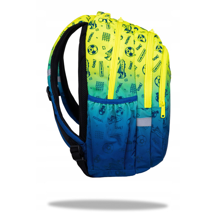 Великий багатокамерний шкільний рюкзак CoolPack 21 л зі світловідбивачами