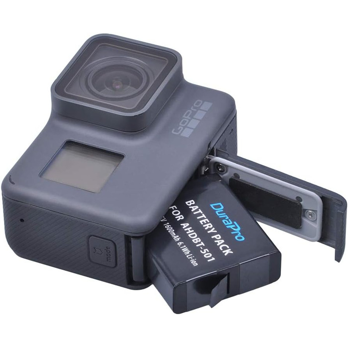 Акумулятор DuraPro 3 шт. 1600mAh для GoPro Hero 5/6/7 + Швидка зарядка LED 3 слоти USB Type-C